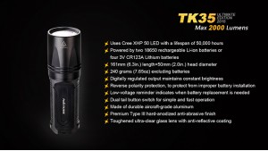 Fenix TK35 UE - XHP 50 - Ediție 2015